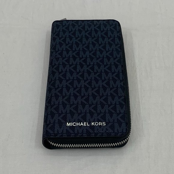 Michael Kors Cooper Greyson Wallet MK Logo Zip Around Wallet - Picture 3 of 13